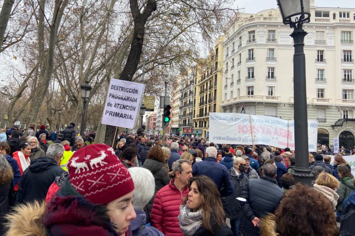 Imagen de la manifestación de este domingo en Madrid. Foto: DM 