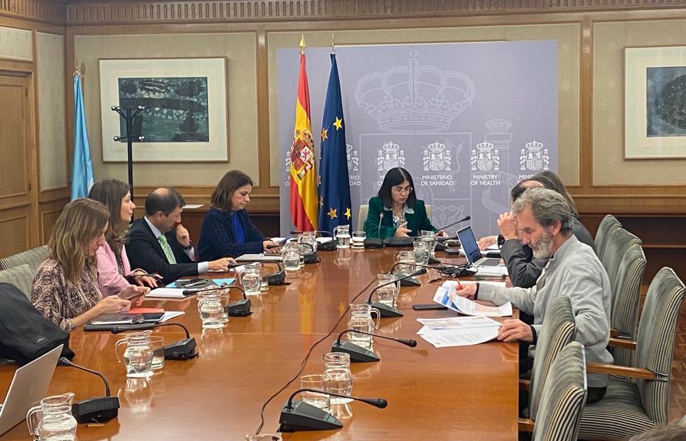 Reunión del Consejo Interterritorial del 2 de febrero de 2023, presidido por la ministra Carolina Darias. Foto: Ministerio de Sanidad. 