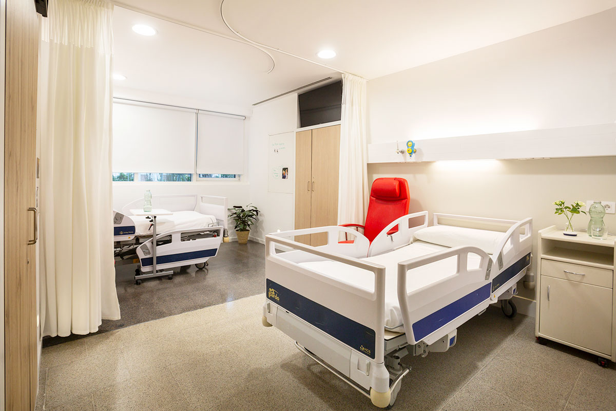 Habitación empática piloto en el nuevo Hospital Evangélico, de Barcelona. Foto: JAUME COSIALLS 