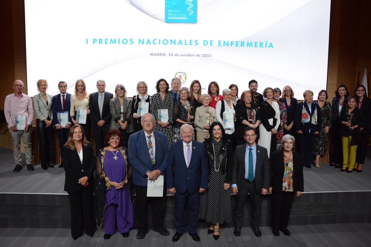 Ganadores y finalistas de los I Premios Nacionales de Enfermería. Foto. CGE