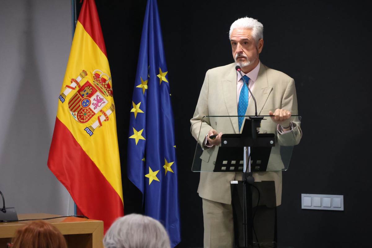 José Luis Conejo, jefe del SIT del Ministerio de Justicia en su intervención durante la jornada dedicada a datos y suicidio. Foto: DM 