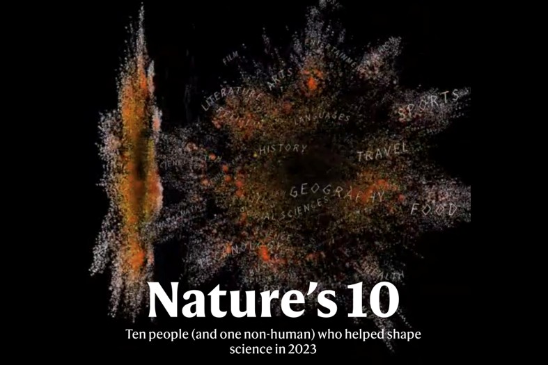 Nature's 10 es la selección anual de científicos que han protagonizado los avances científicos más trascendentales. 