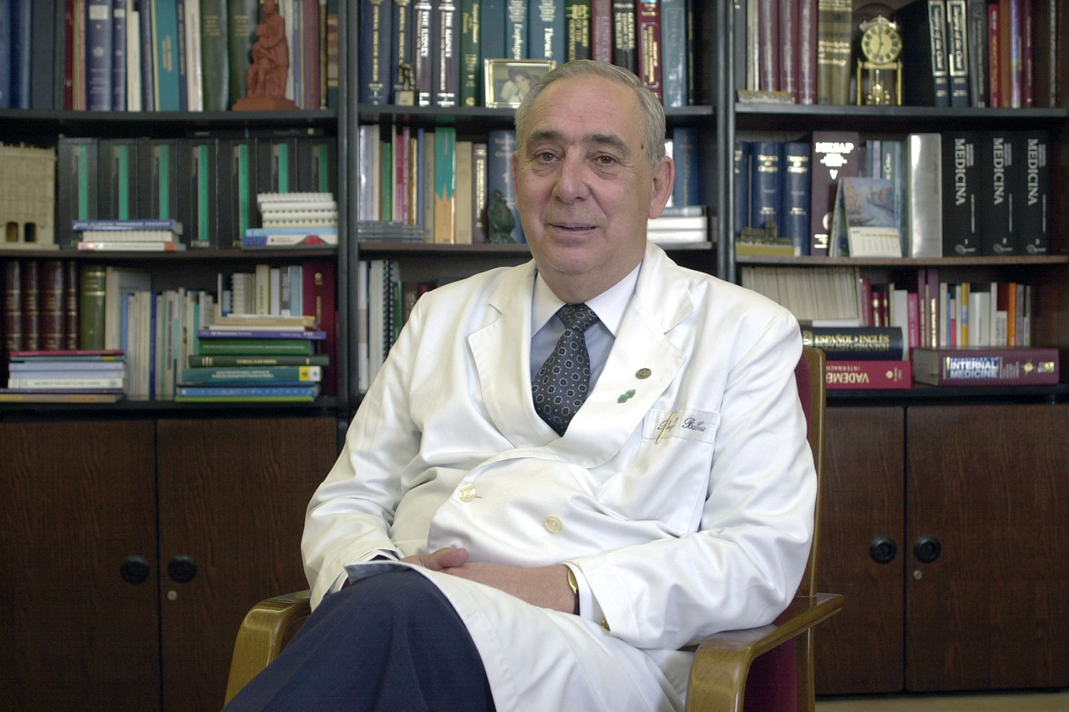 El profesor José Luis Balibrea en junio de 2003 durante la entrevista realizada por Diario Médico. 