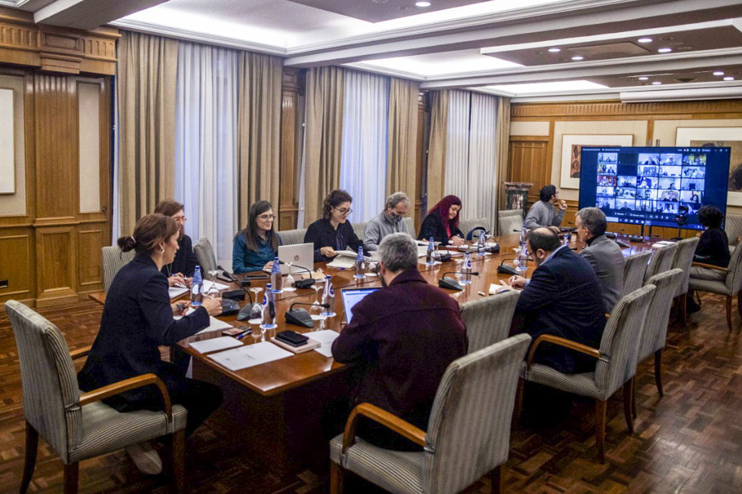 Imagen de la reunión del Consejo Interterritorial del pasado lunes, 8 de enero. Foto: Ministerio de Sanidad 