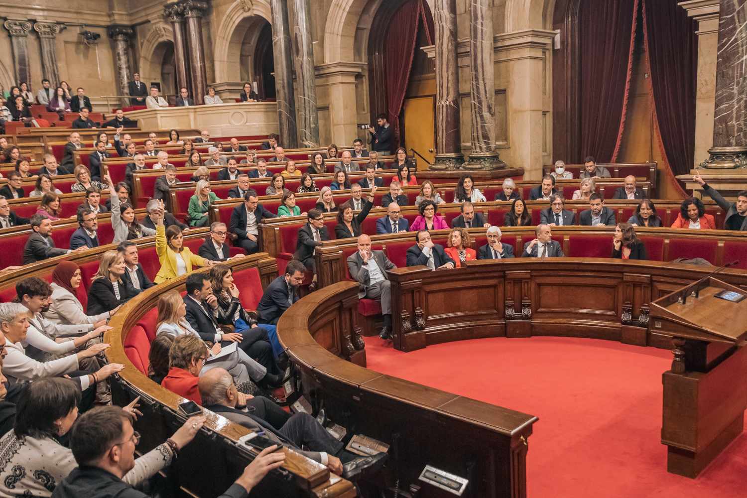 En el último pleno de la legislatura se rechazó el proyecto de Presupuestos de la Generalitat para 2024. Foto: PARLAMENT DE CATALUNYA.