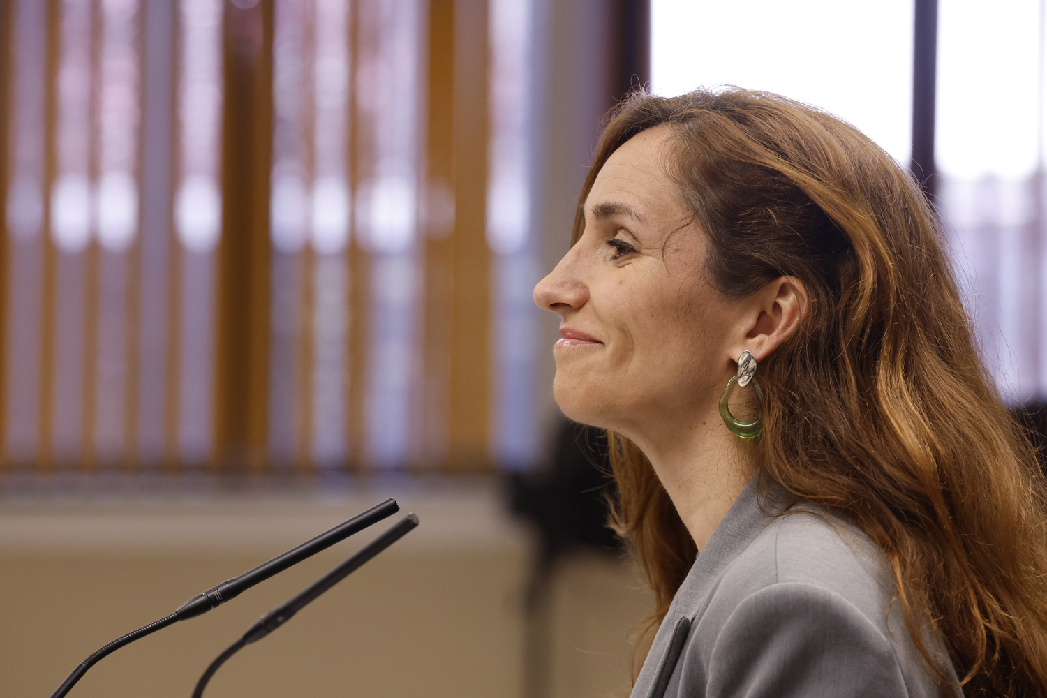 La ministra de Sanidad, Mónica García, en una imágen del último Consejo Interterritorial. Foto: EFE/ JAVIER LIZON 