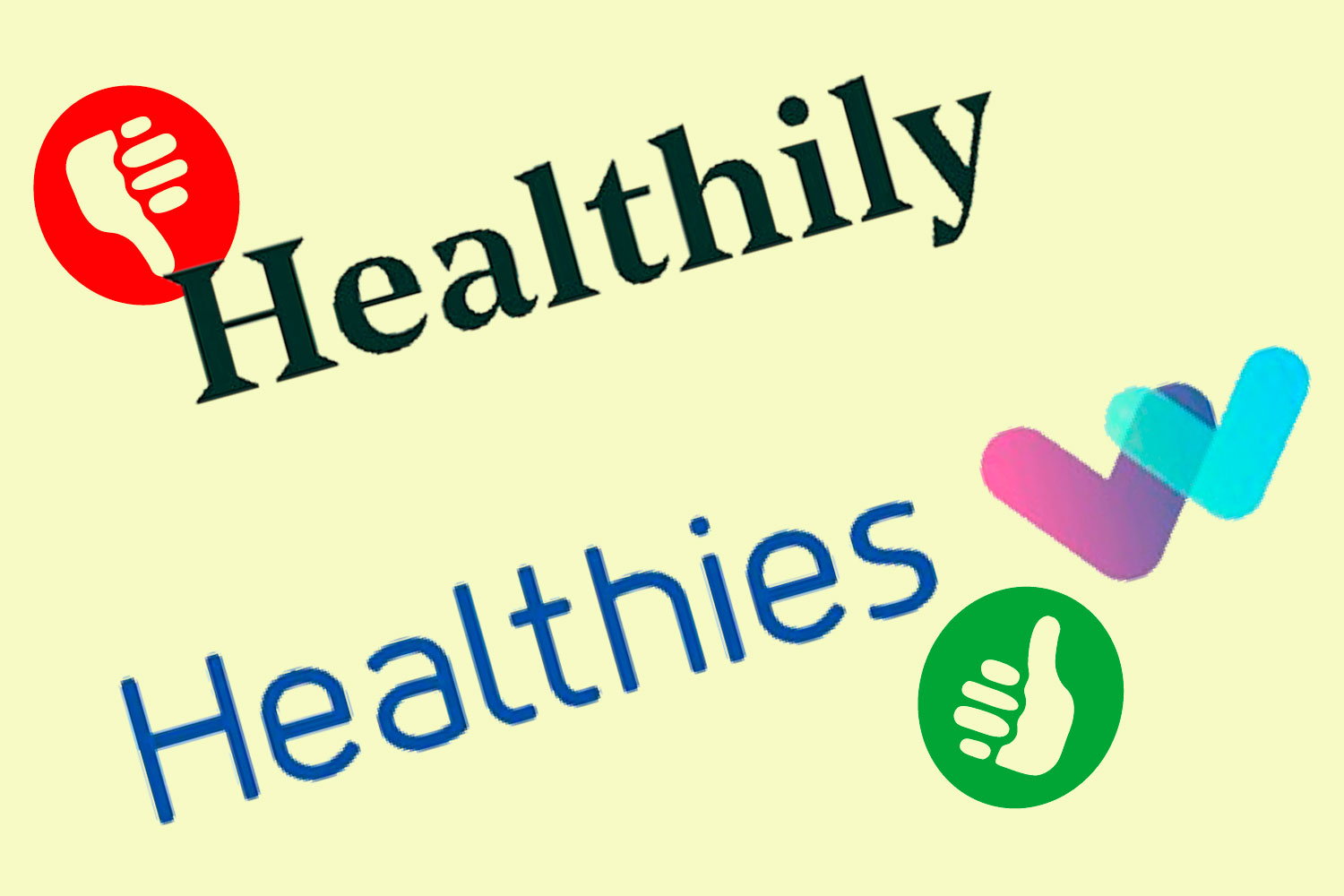 El Tribunal General de la UE ha confirmado la decisión de la Oficina de Marcas de la UE de rechazar el registro de la marca 'Healthily' de Unilab, por confusión con la marca de Cofares, 'Healthies'. Montaje de L. ESPARZA'' 