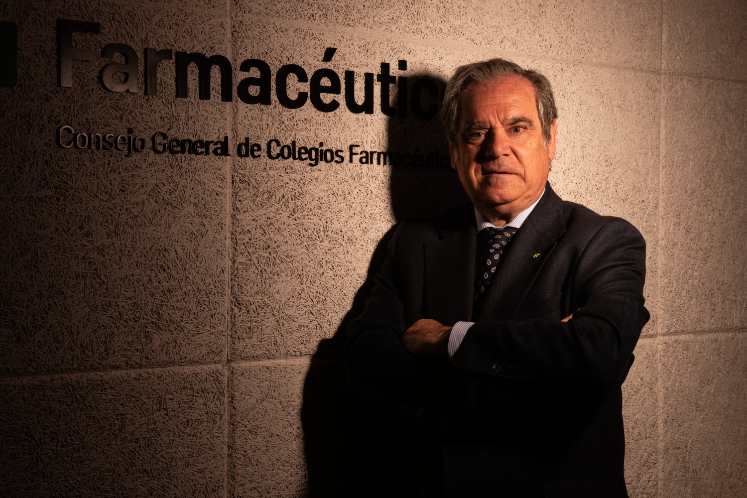 Jesús Aguilar, en la sede del Consejo General de Farmacéuticos, que preside desde 2015. Foto: LUIS CAMACHO. 