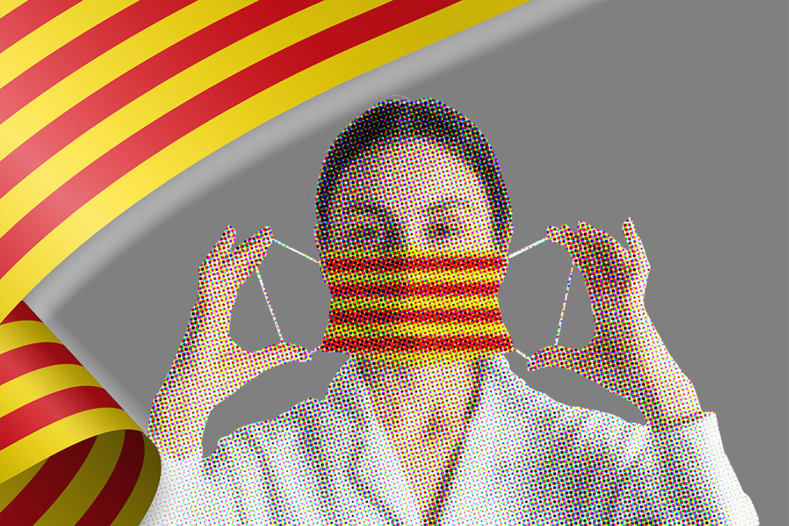 La sanidad catalana se juega mucho en las elecciones autonómicas de este domingo. Ilustración: LOURDES ESPARZA. 