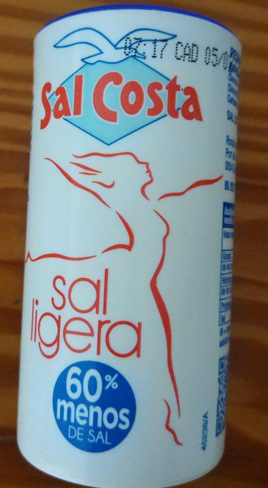 Sal ligera con 60% menos de sal.