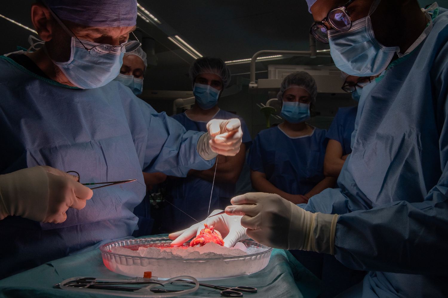 Trasplante de riñón en el Hospital Clínic.