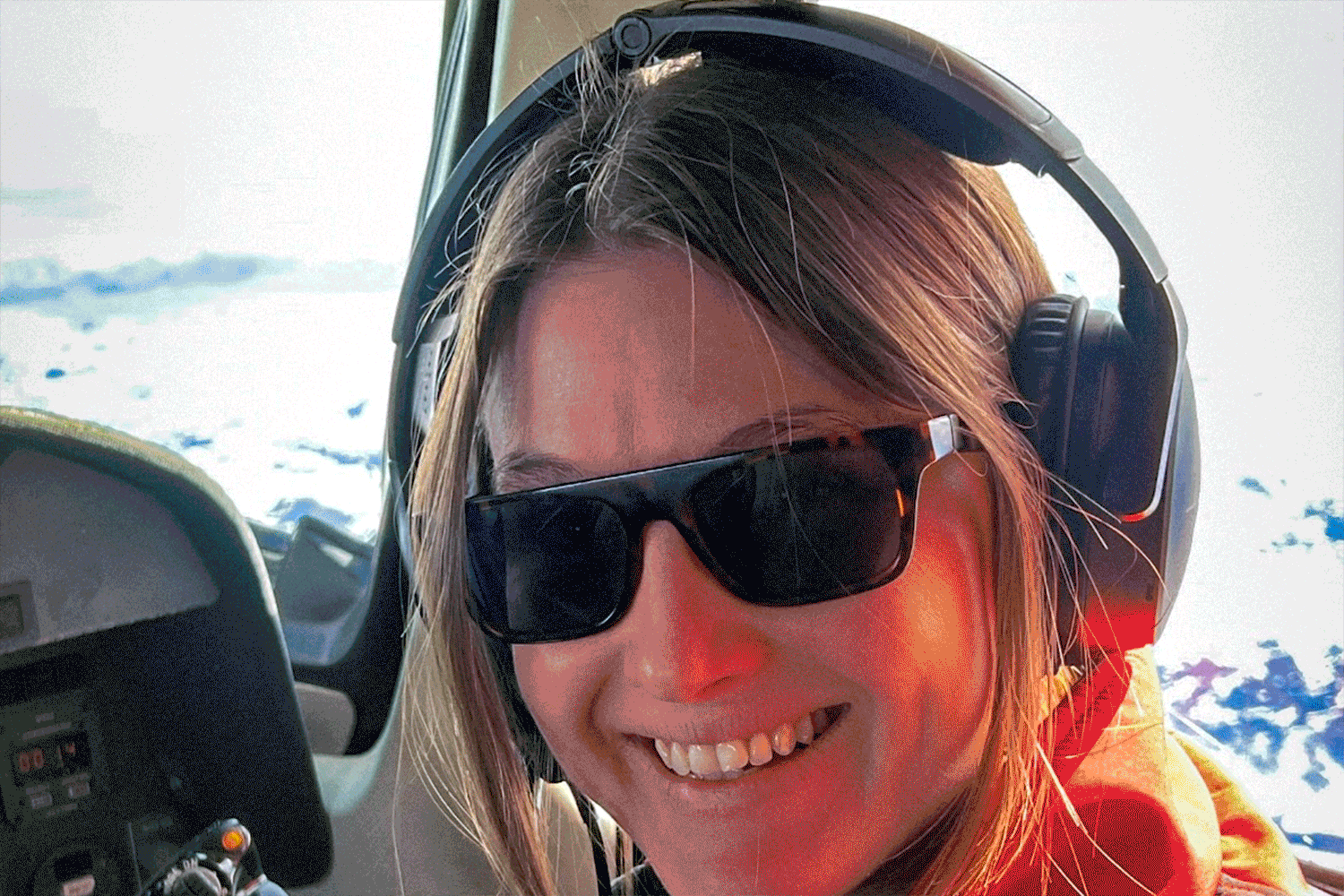 Imágenes de Alexia Hartmann trabajando.