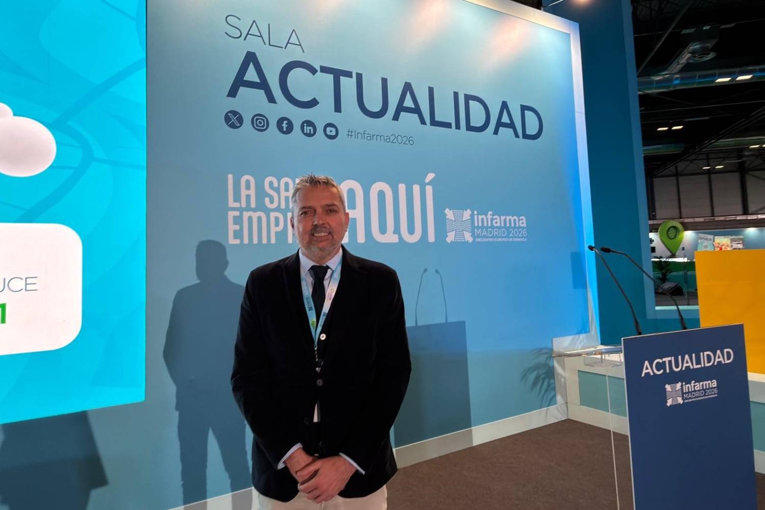 José Enrique (Pepe) Alba Palomo, director de Pharmanagement Business School, en Infarma. Foto: COF DE MADRID.