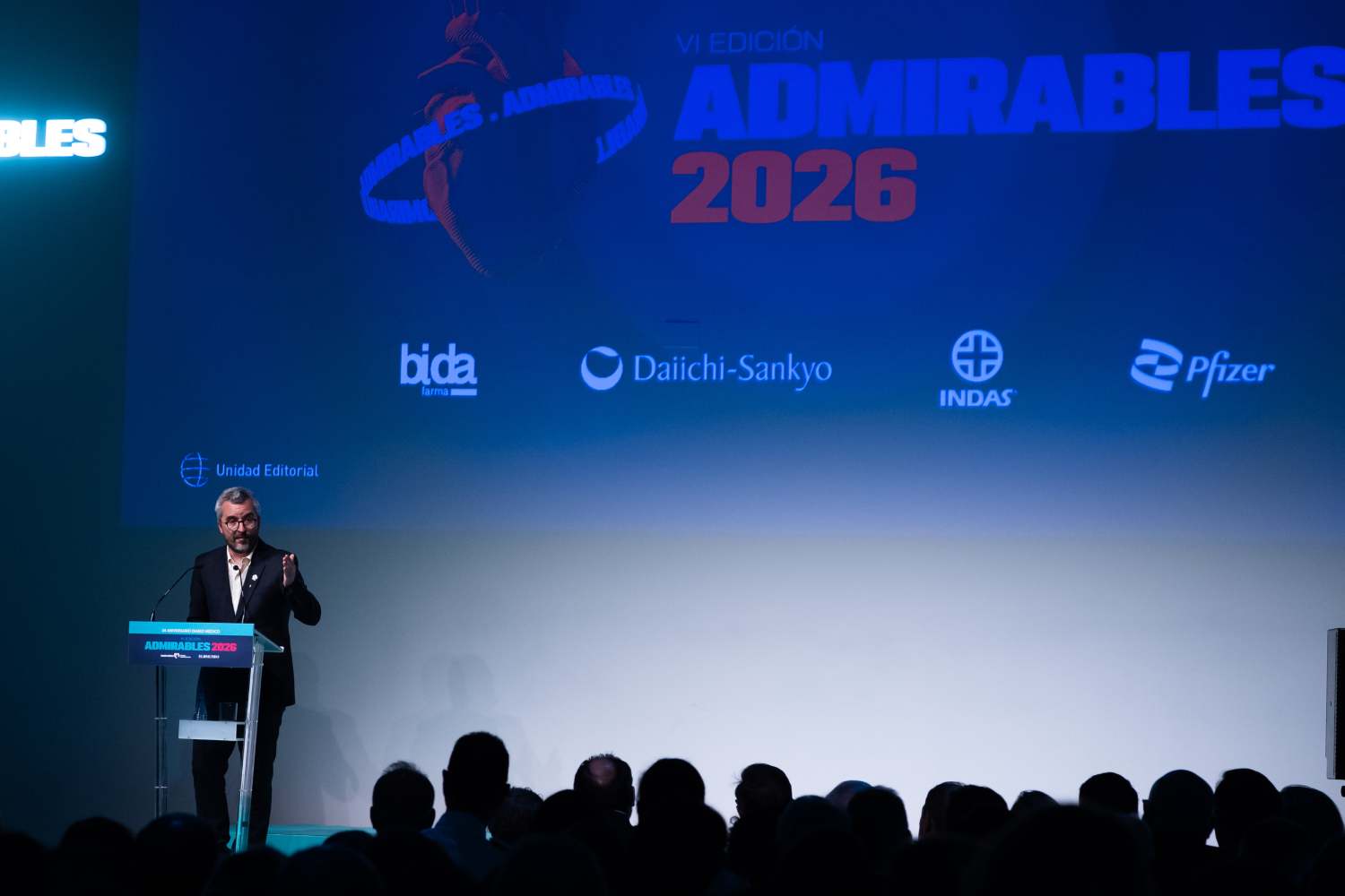 Javier Padilla, durante su discurso en el 34 aniversario de DM. Foto: ARABA PRESS/ACERO