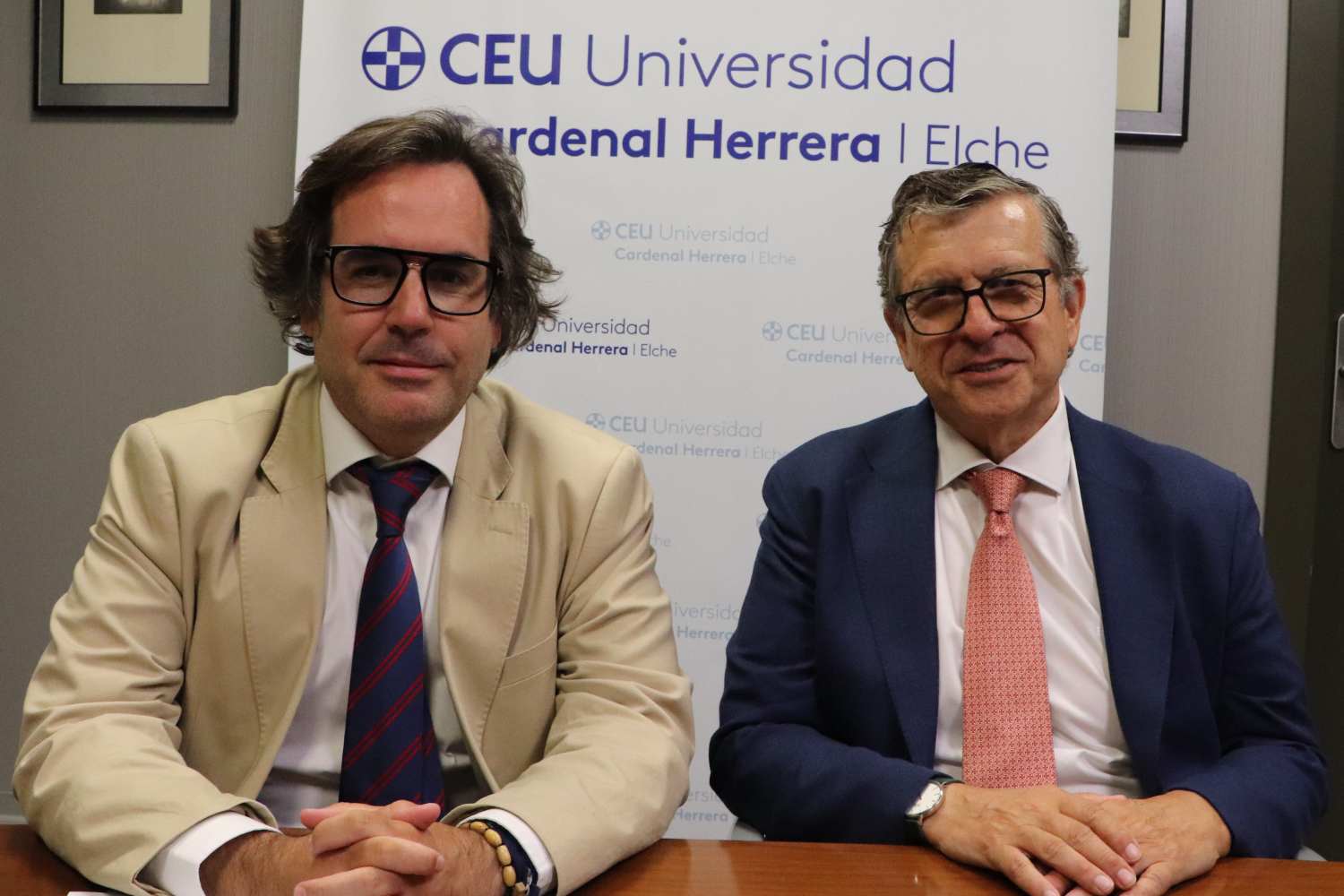 Alvaro Antón y Manuel Sureda, vicerrector y vicedecano de Medicina de la CEU UCH de Elche.