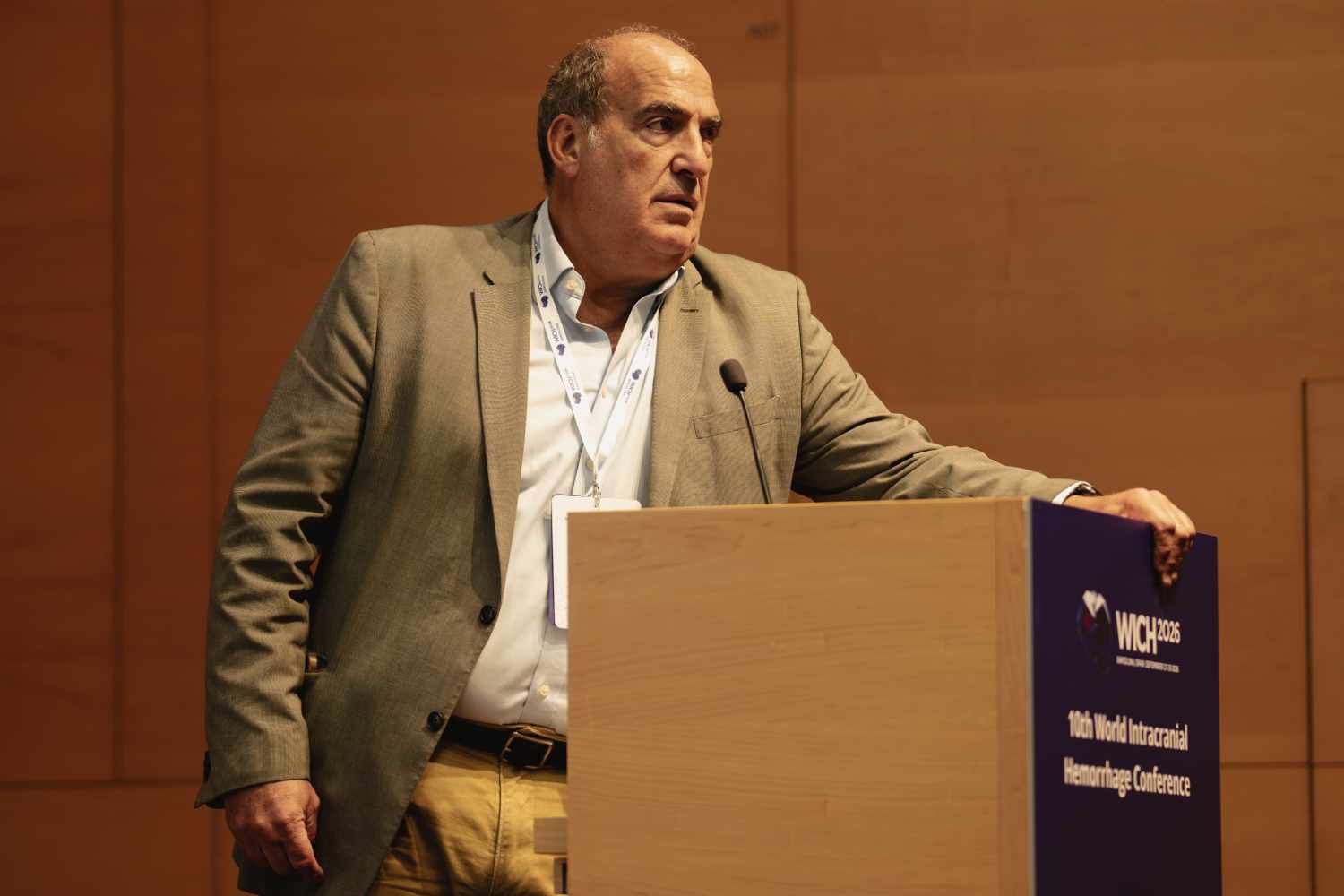 Jesús Lafuente, presidente de la 10th World Intracranial Hemorrhage Conference. Foto: WICH 2026. 