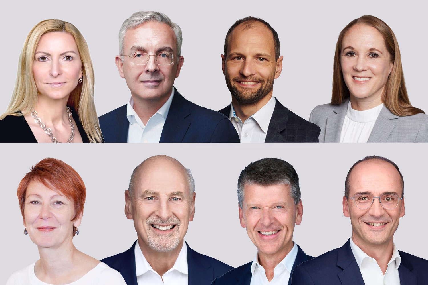 Manuela Buxo, Paulo Fontoura, Thomas Grenier, Jamie Haney, Véronique Jaillet, Brendan O’Callaghan, François Roger y Thomas Triomphe. Foto: SANOFI.