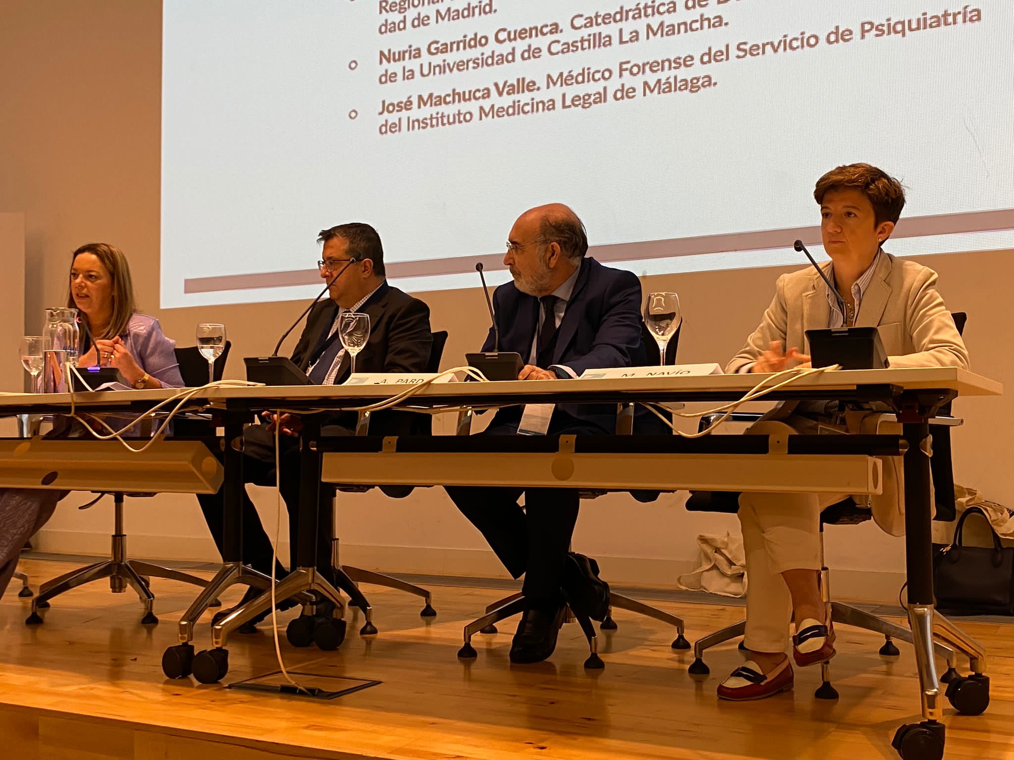 Mesa sobre salud mental en adolescencia e infancia, en el XXI Congreso de Juristas y Salud, que se celebra en MÃ¡laga. FOTO: DM
