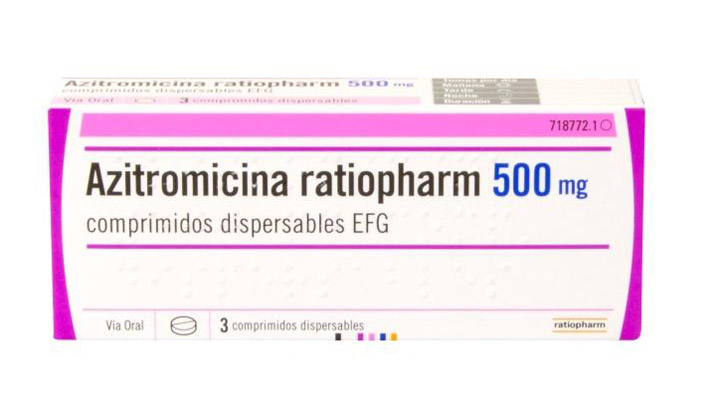 Azitromicina Ratiopharm 500 mg comprimidos dispersables EFG 