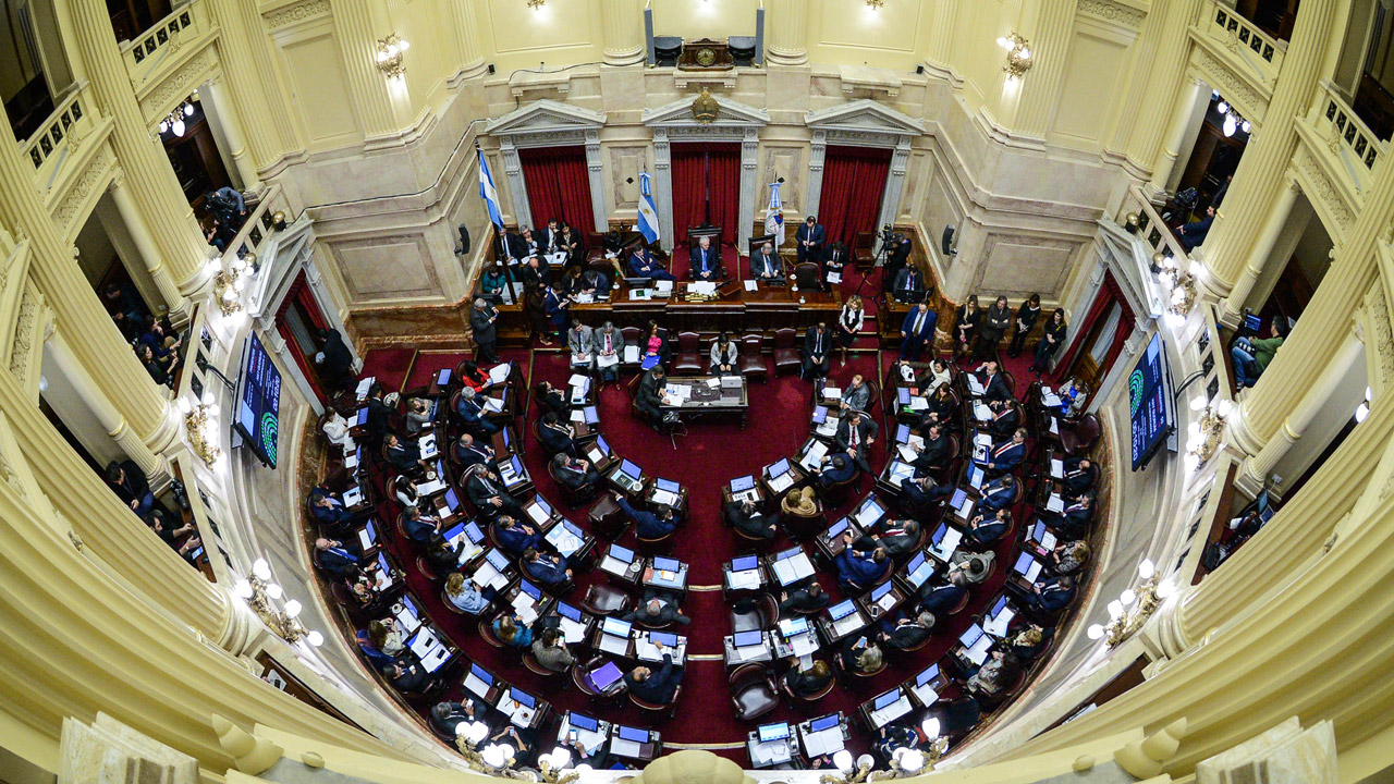 Sesión en el recinto del Senado de la Nación de Argentina. 