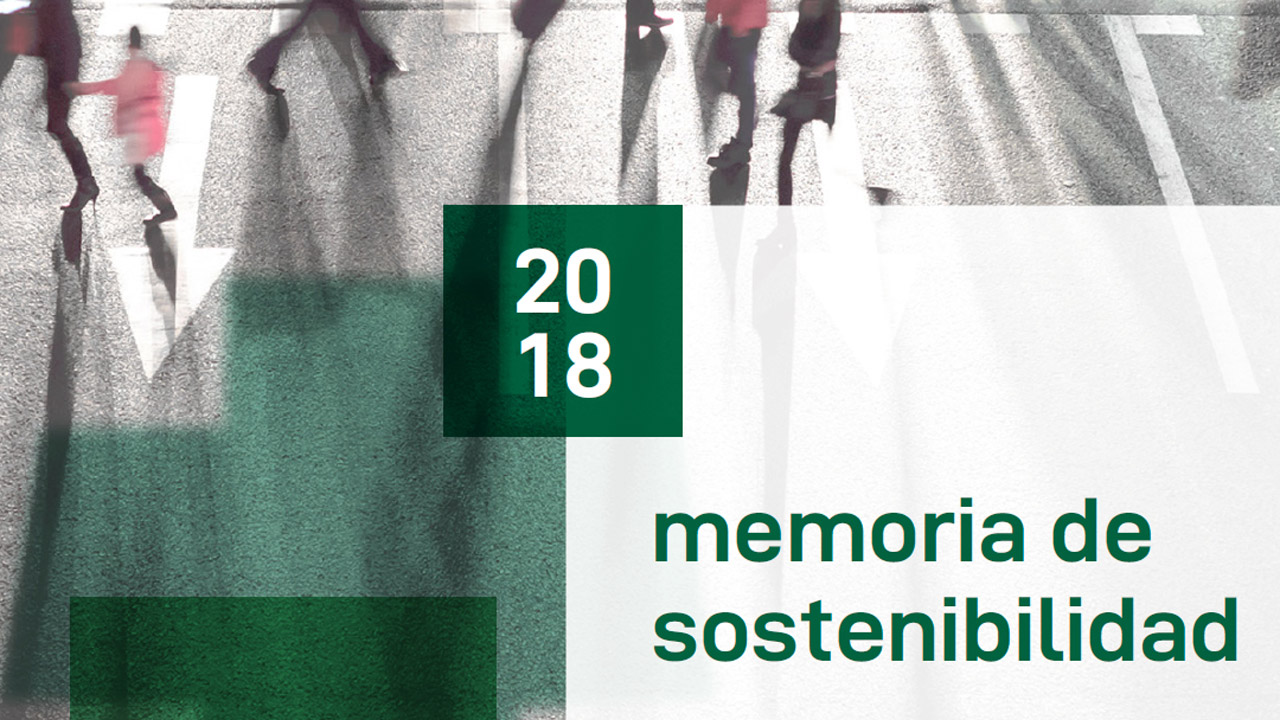 Portada de la Memoria de Sostenibilidad 2018.