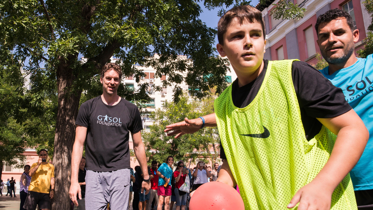 El jugador de baloncesto, Pau Gasol, en la presentación del Estudio 'Pasos', realizado por la fundación que lleva su apellido. 