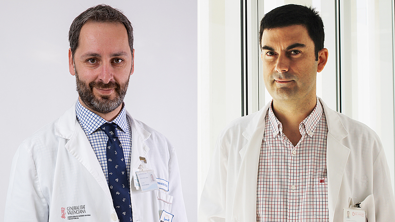Aurelio Cabello y Alejandro Jover, jefes de los servicios de Farmacia de los hospitales de Torrevieja y Vinalopó. 