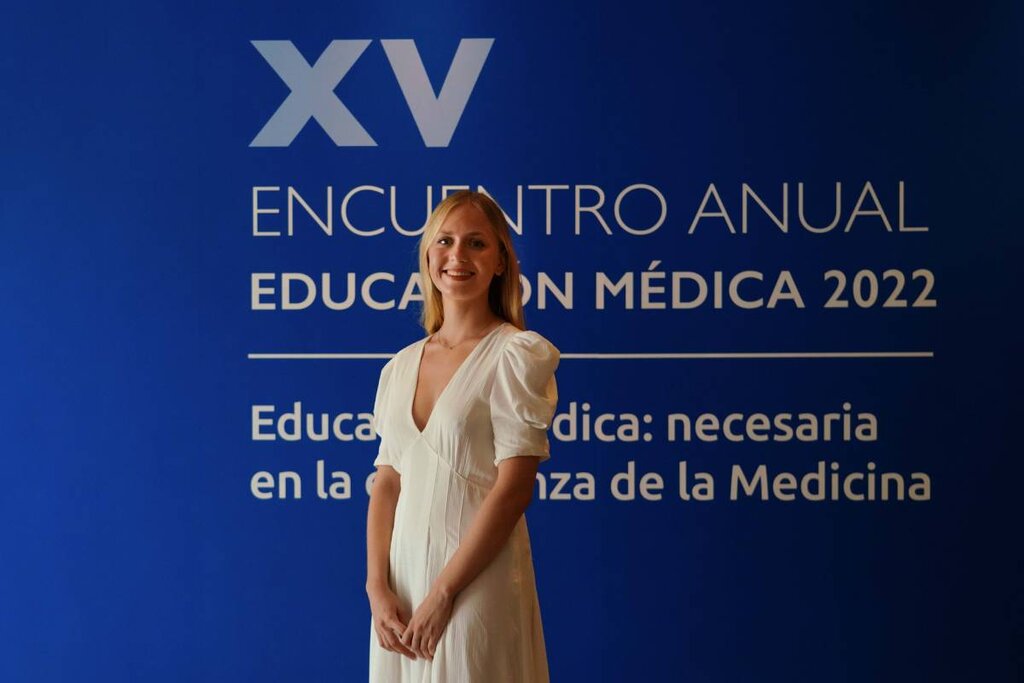 La presidenta del CEEM ha representado a los estudiantes en el XV Encuentro Anual de Educación Médica. Foto: JESÚS DE LUCAS.