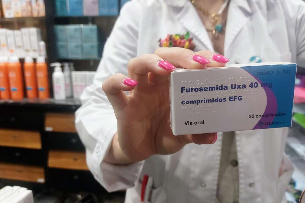 La única presentación de furosemida financiada que se puede dispensar por principio activo es la de Uxa Farma. Foto: C.T.