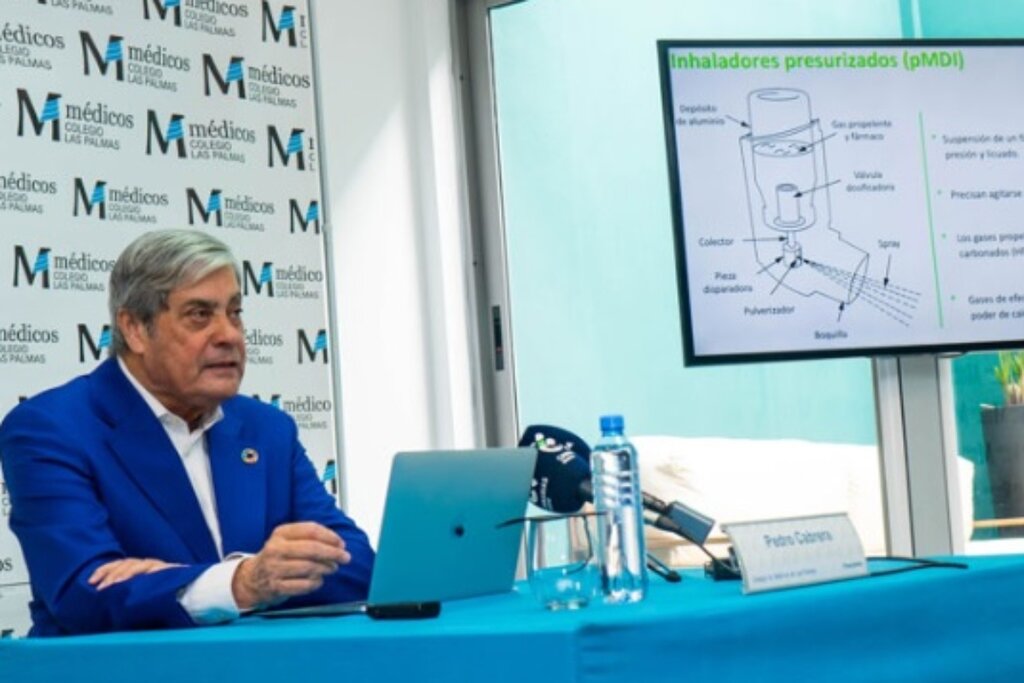 El presidente del Colegio de Médicos de Las Palmas, Pedro Ortega. Foto: COLEGIO DE MÉDICOS DE LAS PALMAS.