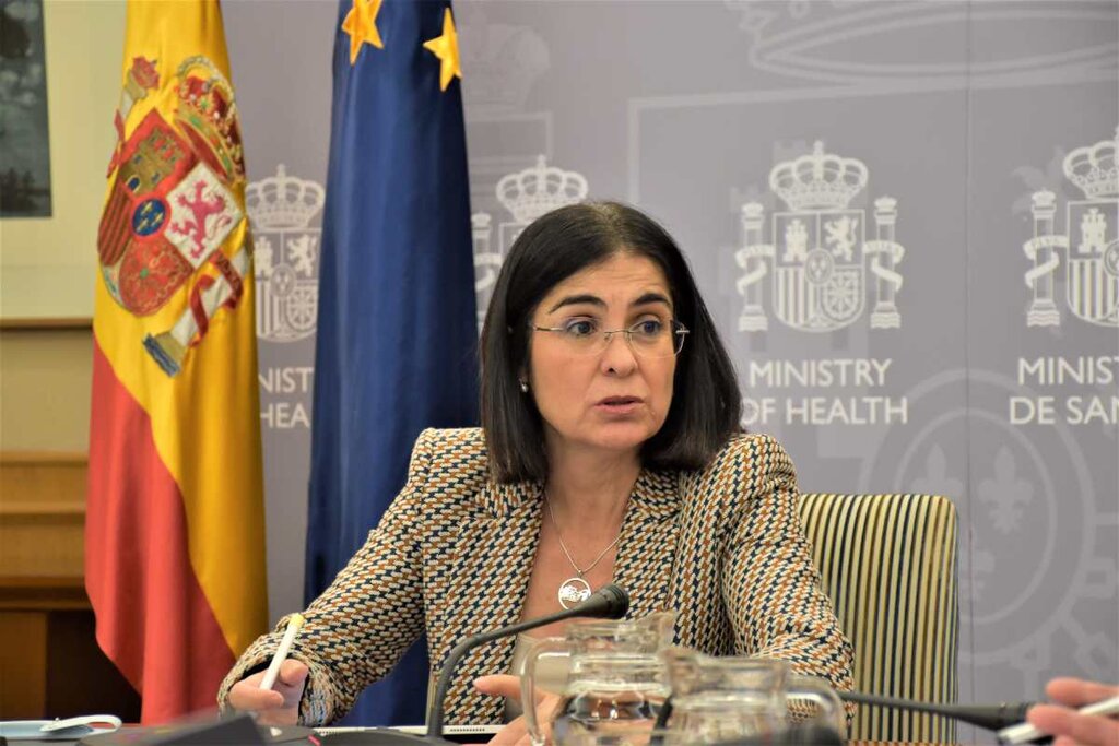 La ministra de Sanidad, Carolina Darias. Foto: MINISTERIO DE SANIDAD.