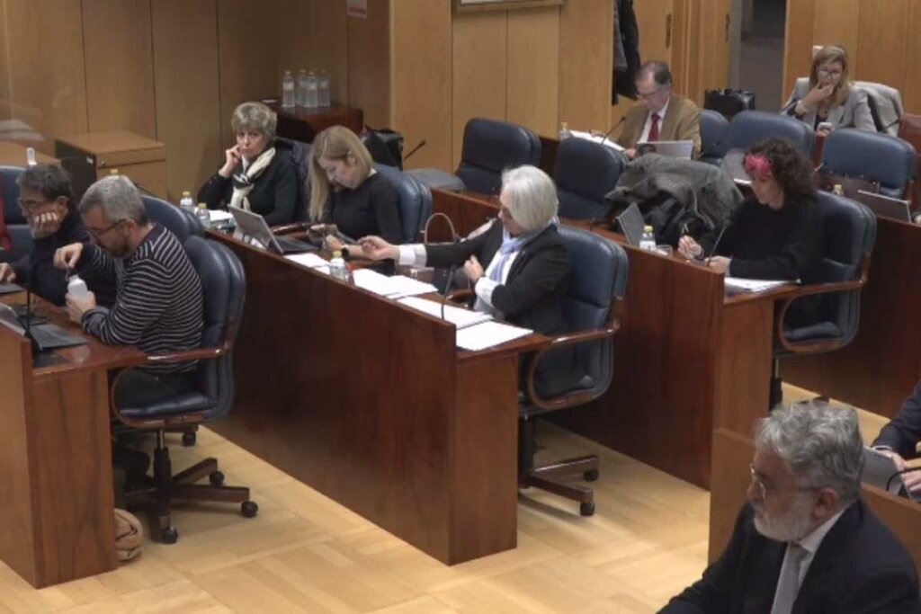 Un momento de la Comisión de Sanidad celebrada este lunes en la Asamblea de Madrid.