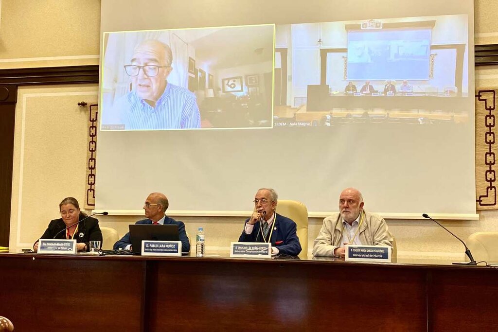 Pablo Lara, presidente de la Conferencia de Decanos (2º por la izquierda), en la mesa de clausura del Congreso de Sedem, donde se hizo pública la 