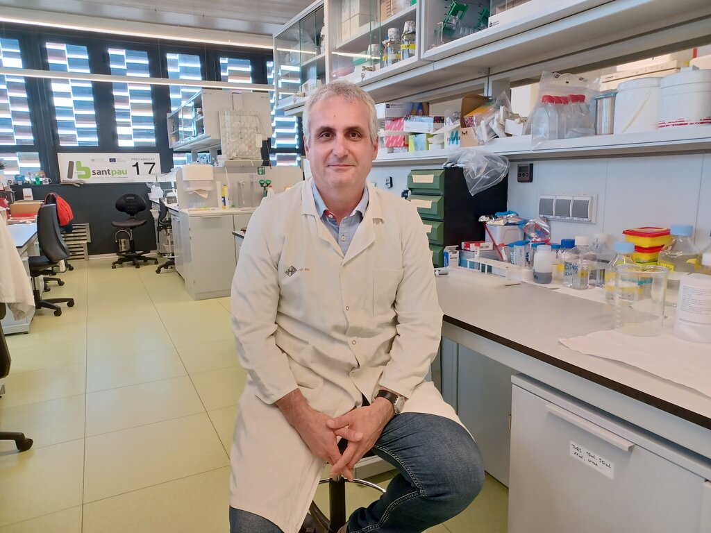Josep Julve, uno de los autores del trabajo en el IIB Sant Pau. Foto: IIB Sant Pau. 