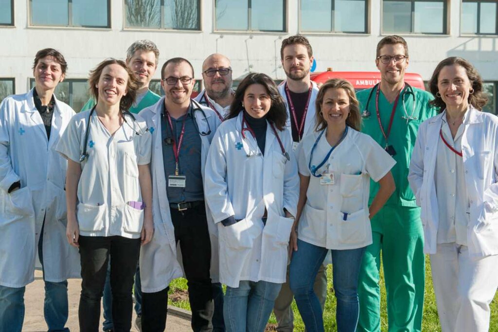 Miembros de la Unidad Multidisciplinar de Atención a la Insuficiencia Cardaca Comunitaria (Umico) . Foto: HOSPITAL DE BELLVITGE
