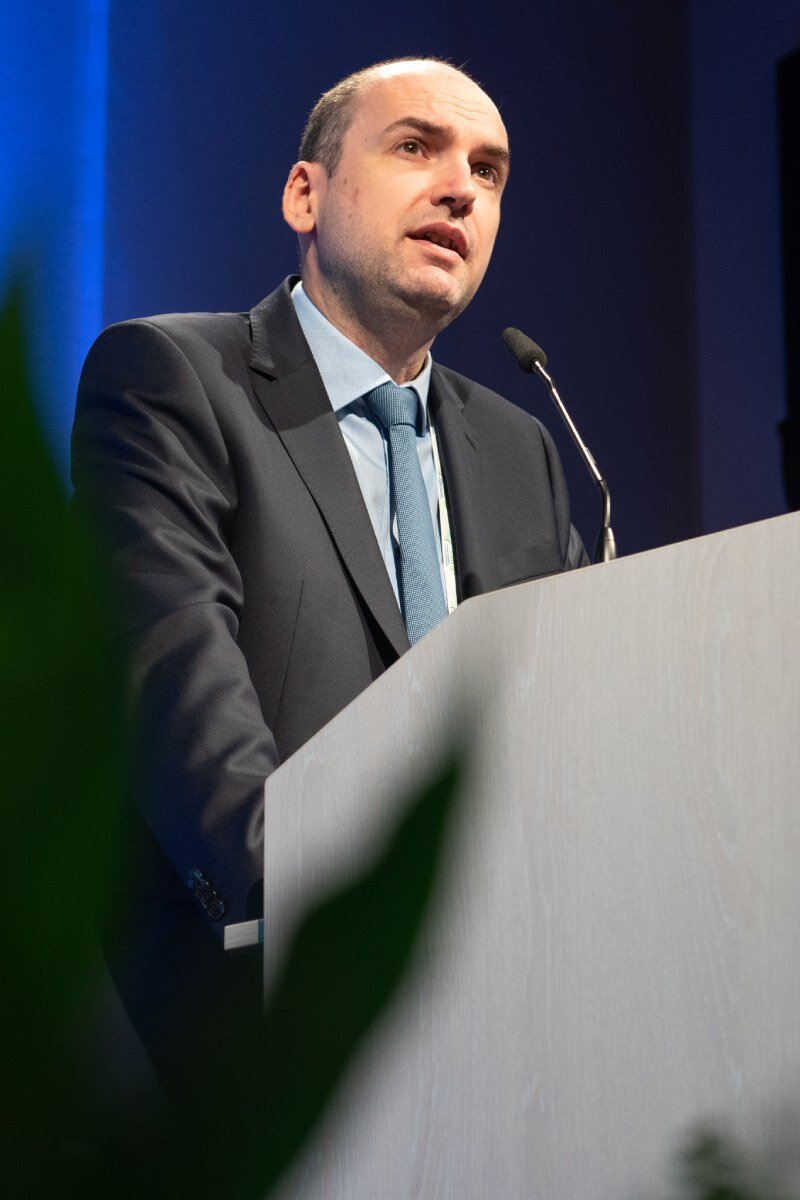 András Süle, durante el anterior congreso de la EAHP, que se celebró en Viena (Austria). Foto: MARIONA RIBO/EAHP