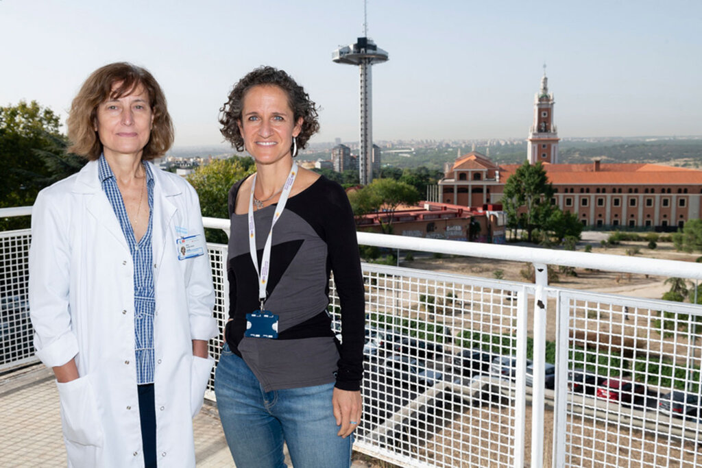 Elena Urcelay y Joana Modolell explican el presente y el futuro del IdISSC de Madrid. Foto: JOSÃ‰ LUIS PINDADO. 