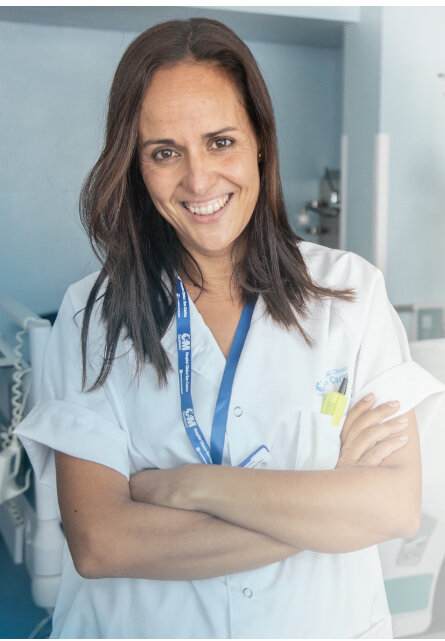 Ana Sánchez de la Ventana, enfermera de una de las unidades de Cuidados Intensivos del Hospital Clínico San Carlos (Madrid). Foto: CODEM