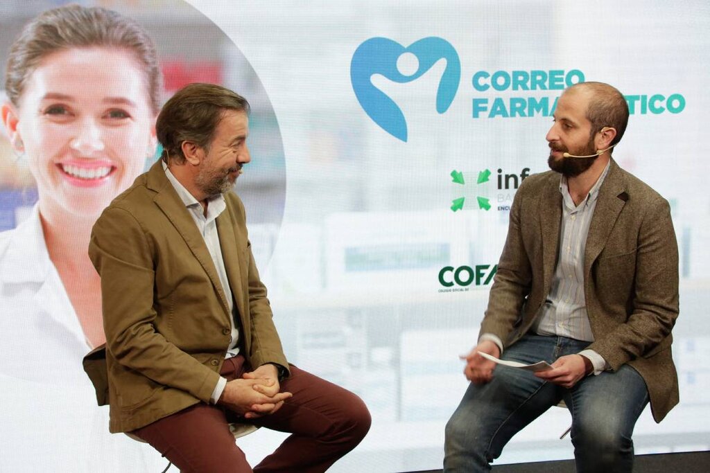 Guillermo Bagara, director de Infarma 2023, y Manuel Fernando Bustelo, de CF. Foto: JAUME COSIALLS.