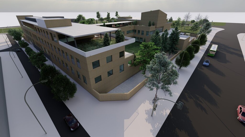 Imagen de la maqueta del Centro de atención integral de cuidados paliativos pediátricos. FOTO: Fundación Amancio Ortega