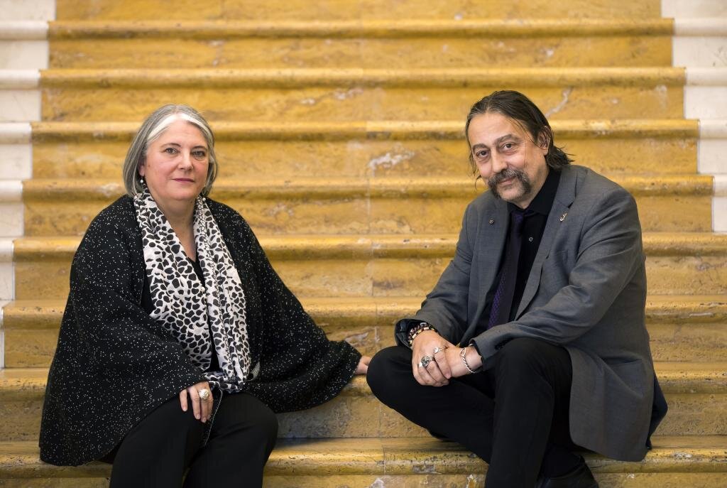 Ana Fernández-Sesma y Adolfo Garca-Sastre posan para la entrevista. FOTOS: JAVIER MARTÍNEZ