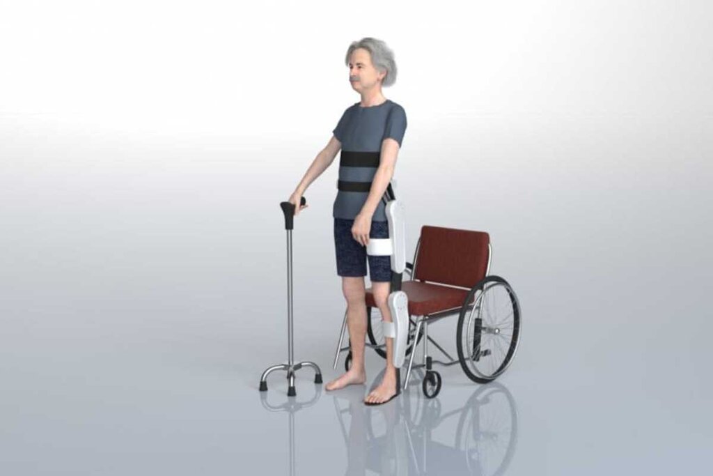 Robopedics es una tecnologa para que personas en silla de ruedas a causa de un ictus puedan levantarse y caminar.