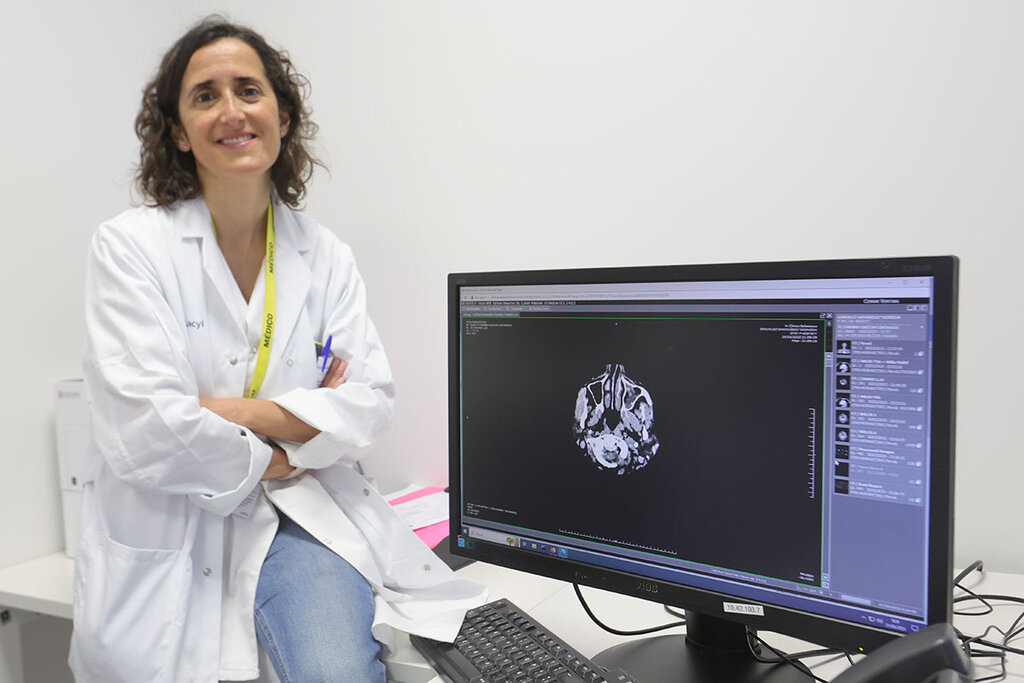 Noelia Albalá, médica intensivista del Complejo Asistencial Universitario de Salamanca. Foto: ARABA PRESS.