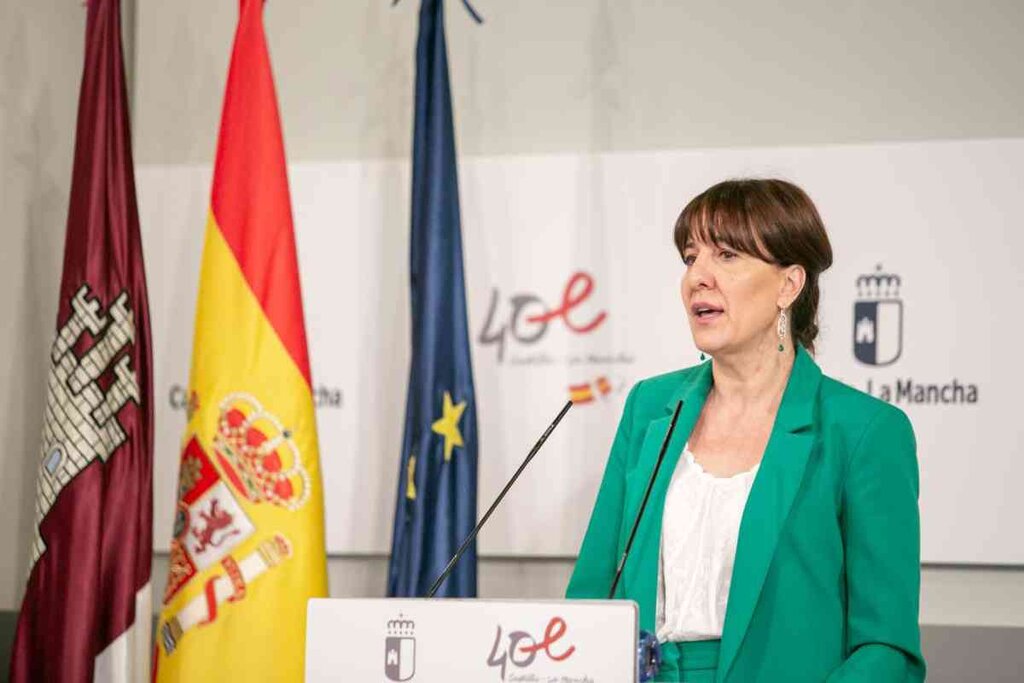 a consejera de Igualdad y portavoz del Gobierno de Castilla-La Mancha, Blanca Fernández. Foto: CASTILLA LA MANCHA.
