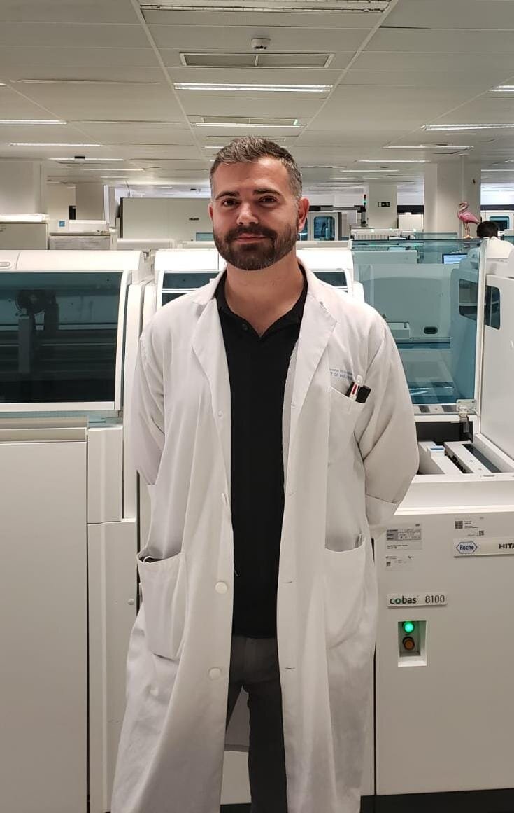 Fernando Calvo Boyero, farmacéutico del Servicio de Análisis Clínicos del Hospital 12 de Octubre, de Madrid.