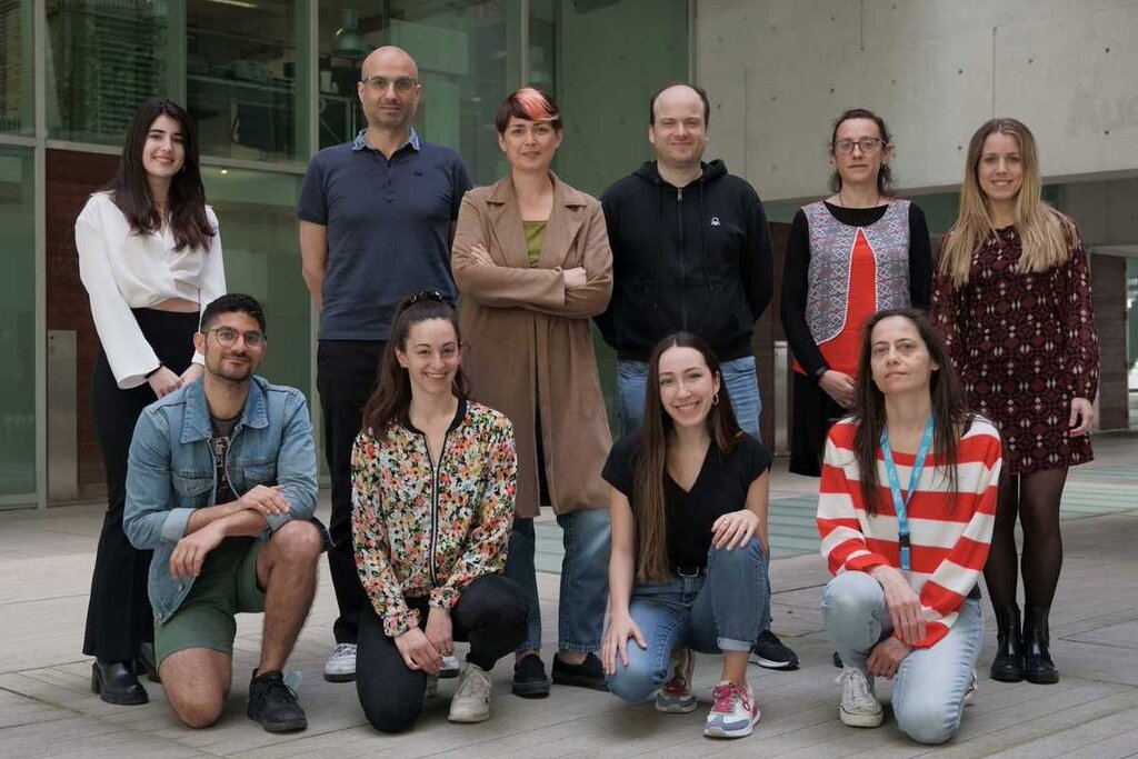 Sara Sdelci y su equipo del Centro de Regulación Genómica (CRG) de Barcelona. Foto: CRG