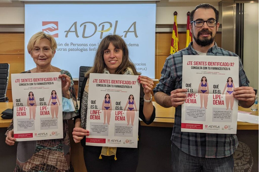 Presentación de la campaña impulsada por el COF de Zaragoza y Adpla.
