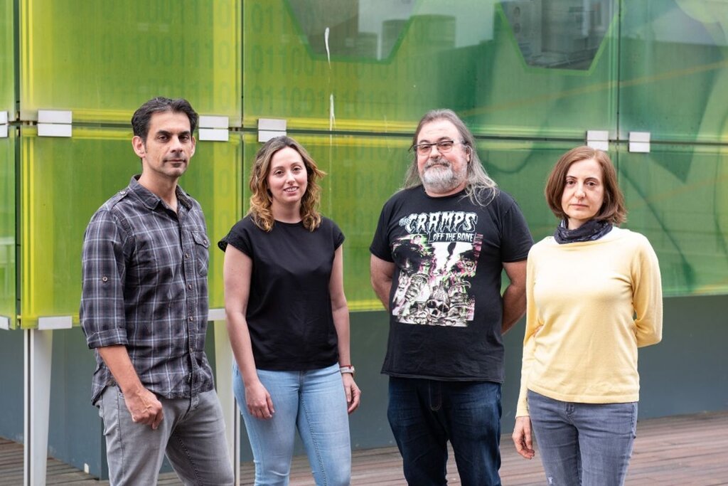 Marcos de la Peña Rivero, María José López Galiano, Pedro Serra Alfonso y Amelia Cervera Olagüe, investigadores del proyecto. Foto: UPV. 