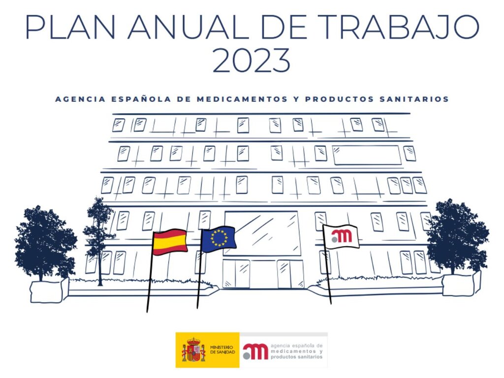 Portada del 'Plan Anual de Trabajo 2023' de la Aemps.