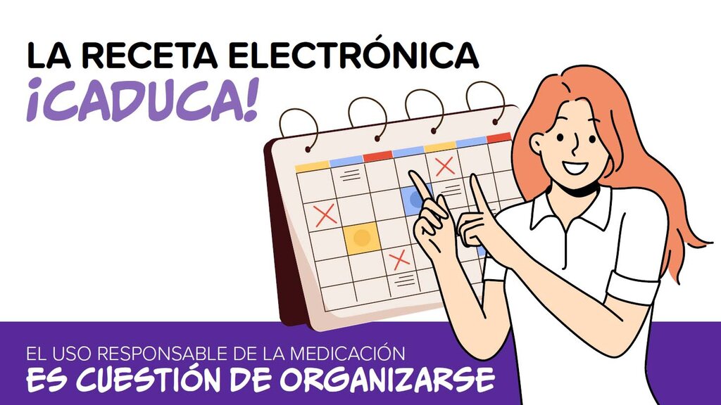 Imagen de la campaÃ±a sobre la receta electrÃ³nica impulsada en Navarra.